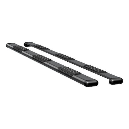 Luverne Truck Equipment O-MEGA II 6IN OVAL STEPS BLACK TEXTURED POWDER COAT 584125-571439